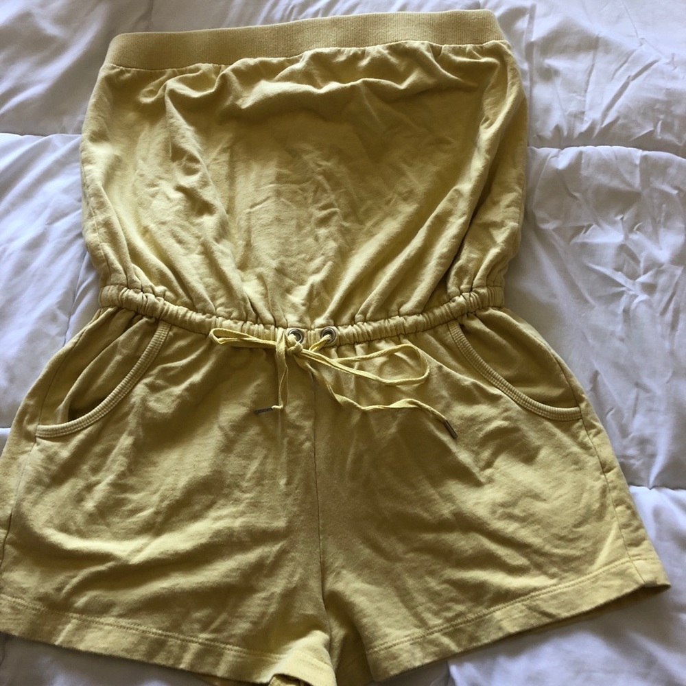 Yellow romper from forever 21